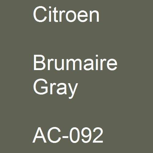 Citroen, Brumaire Gray, AC-092.